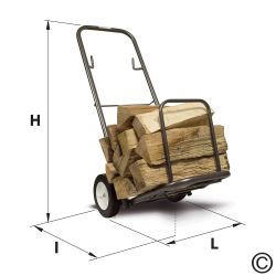 Carrello da trasporto multiuso supporto estraibile - Fornito con ganci