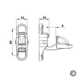 Fermapersiana automatico nylon senza viti